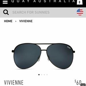 NWOT Quay Australia Vivienne Sunglasses